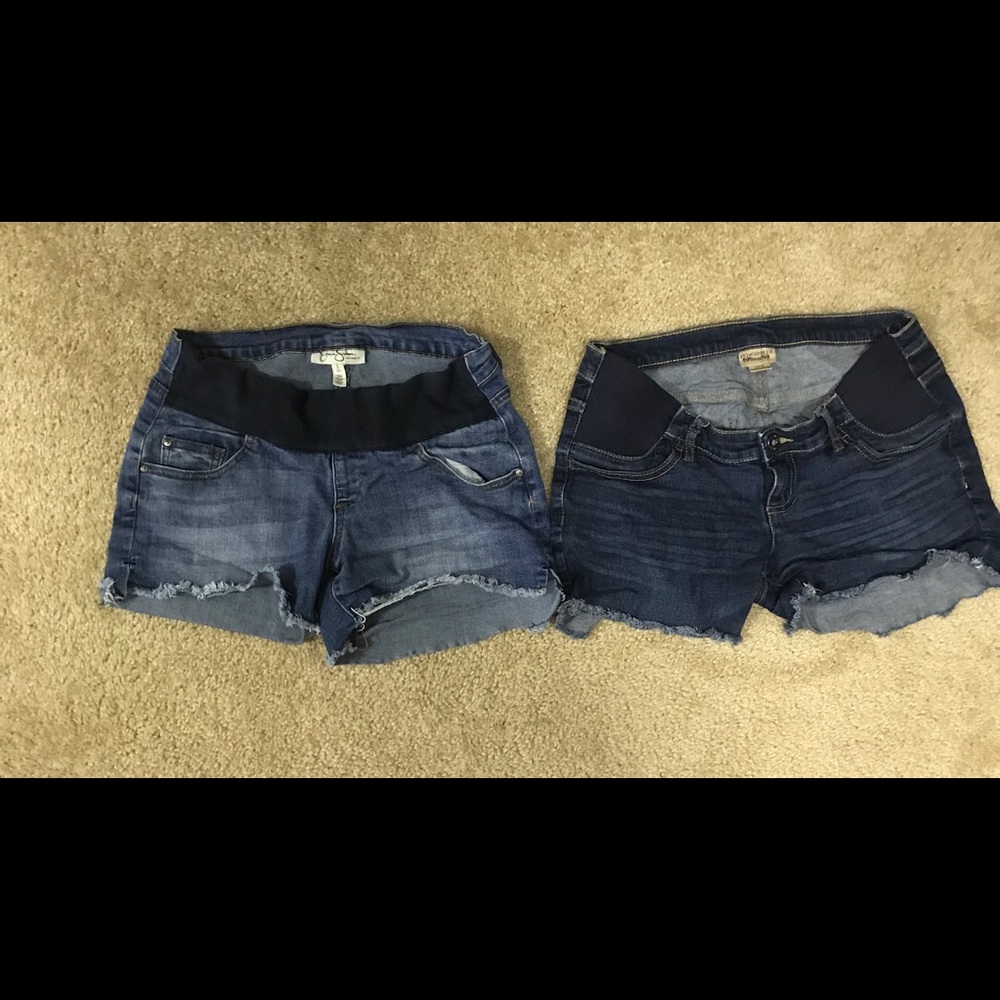 Maternity Jean Shorts Bundle Size Small